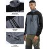 imageTBMPOY Mens Fleece Jackets Lightweight FullZip Fall Jacket Warm Winter Coats Outdoor Hiking with PocketsA3greyBlack