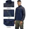 imageTBMPOY Mens Fleece Jackets Lightweight FullZip Fall Jacket Warm Winter Coats Outdoor Hiking with PocketsA4navyGray