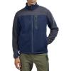 imageTBMPOY Mens Fleece Jackets Lightweight FullZip Fall Jacket Warm Winter Coats Outdoor Hiking with PocketsA4navyGray