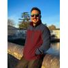 imageTBMPOY Mens Fleece Jackets Lightweight FullZip Fall Jacket Warm Winter Coats Outdoor Hiking with PocketsA5wine RedGray