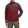 imageTBMPOY Mens Fleece Jackets Lightweight FullZip Fall Jacket Warm Winter Coats Outdoor Hiking with PocketsA5wine RedGray