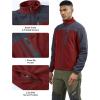imageTBMPOY Mens Fleece Jackets Lightweight FullZip Fall Jacket Warm Winter Coats Outdoor Hiking with PocketsA5wine RedGray