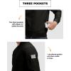 imageTBMPOY Mens Lightweight Bomber Jackets Light Windbreaker Casual Stylish Fall Golf Zip Up Dress Business VarsityA1black