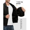 imageTBMPOY Mens Lightweight Bomber Jackets Light Windbreaker Casual Stylish Fall Golf Zip Up Dress Business VarsityA1black