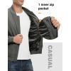 imageTBMPOY Mens Lightweight Bomber Jackets Light Windbreaker Casual Stylish Fall Golf Zip Up Dress Business VarsityA1dark Grey