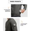 imageTBMPOY Mens Lightweight Bomber Jackets Light Windbreaker Casual Stylish Fall Golf Zip Up Dress Business VarsityA1dark Grey