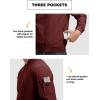 imageTBMPOY Mens Lightweight Bomber Jackets Light Windbreaker Casual Stylish Fall Golf Zip Up Dress Business VarsityA1dark Wine Red