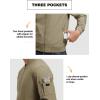 imageTBMPOY Mens Lightweight Bomber Jackets Light Windbreaker Casual Stylish Fall Golf Zip Up Dress Business VarsityA1khaki