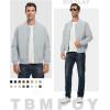 imageTBMPOY Mens Lightweight Bomber Jackets Light Windbreaker Casual Stylish Fall Golf Zip Up Dress Business VarsityA1light Blue