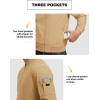 imageTBMPOY Mens Lightweight Bomber Jackets Light Windbreaker Casual Stylish Fall Golf Zip Up Dress Business VarsityA1light Camel