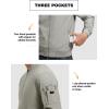 imageTBMPOY Mens Lightweight Bomber Jackets Light Windbreaker Casual Stylish Fall Golf Zip Up Dress Business VarsityA1light Grey