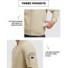 imageTBMPOY Mens Lightweight Bomber Jackets Light Windbreaker Casual Stylish Fall Golf Zip Up Dress Business VarsityA1light Khaki