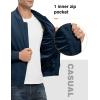 imageTBMPOY Mens Lightweight Bomber Jackets Light Windbreaker Casual Stylish Fall Golf Zip Up Dress Business VarsityA1navy