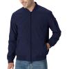 imageTBMPOY Mens Lightweight Bomber Jackets Light Windbreaker Casual Stylish Fall Golf Zip Up Dress Business VarsityA1navy