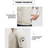 imageTBMPOY Mens Lightweight Bomber Jackets Light Windbreaker Casual Stylish Fall Golf Zip Up Dress Business VarsityA1silver