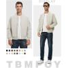 imageTBMPOY Mens Lightweight Bomber Jackets Light Windbreaker Casual Stylish Fall Golf Zip Up Dress Business VarsityA1silver