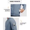 imageTBMPOY Mens Lightweight Bomber Jackets Light Windbreaker Casual Stylish Fall Golf Zip Up Dress Business VarsityA1sky Blue