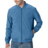 imageTBMPOY Mens Lightweight Bomber Jackets Light Windbreaker Casual Stylish Fall Golf Zip Up Dress Business VarsityA1sky Blue