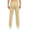 imageTBMPOY Mens Lightweight Hiking Travel Pants Breathable Athletic Fishing Active Joggers Zipper PocketsA14light Khaki