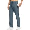 imageTBMPOY Mens Lightweight Hiking Travel Pants Breathable Athletic Fishing Active Joggers Zipper PocketsA16stone Blue