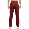 imageTBMPOY Mens Lightweight Hiking Travel Pants Breathable Athletic Fishing Active Joggers Zipper PocketsA17wine Red
