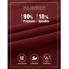 imageTBMPOY Mens Lightweight Hiking Travel Pants Breathable Athletic Fishing Active Joggers Zipper PocketsA17wine Red