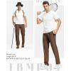 imageTBMPOY Mens Lightweight Hiking Travel Pants Breathable Athletic Fishing Active Joggers Zipper PocketsA18brown