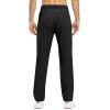imageTBMPOY Mens Lightweight Hiking Travel Pants Breathable Athletic Fishing Active Joggers Zipper PocketsA1black