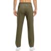 imageTBMPOY Mens Lightweight Hiking Travel Pants Breathable Athletic Fishing Active Joggers Zipper PocketsA20olive Green