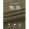 imageTBMPOY Mens Lightweight Hiking Travel Pants Breathable Athletic Fishing Active Joggers Zipper PocketsA20olive Green