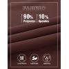 imageTBMPOY Mens Lightweight Hiking Travel Pants Breathable Athletic Fishing Active Joggers Zipper PocketsA21dark Brown