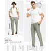 imageTBMPOY Mens Lightweight Hiking Travel Pants Breathable Athletic Fishing Active Joggers Zipper PocketsA22medium Grey