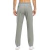 imageTBMPOY Mens Lightweight Hiking Travel Pants Breathable Athletic Fishing Active Joggers Zipper PocketsA22medium Grey