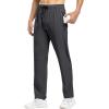 imageTBMPOY Mens Lightweight Hiking Travel Pants Breathable Athletic Fishing Active Joggers Zipper PocketsA2dark Grey