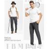 imageTBMPOY Mens Lightweight Hiking Travel Pants Breathable Athletic Fishing Active Joggers Zipper PocketsA2dark Grey