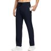 imageTBMPOY Mens Lightweight Hiking Travel Pants Breathable Athletic Fishing Active Joggers Zipper PocketsA3navy