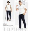 imageTBMPOY Mens Lightweight Hiking Travel Pants Breathable Athletic Fishing Active Joggers Zipper PocketsA3navy