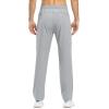 imageTBMPOY Mens Lightweight Hiking Travel Pants Breathable Athletic Fishing Active Joggers Zipper PocketsA5light Grey