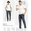 imageTBMPOY Mens Lightweight Hiking Travel Pants Breathable Athletic Fishing Active Joggers Zipper PocketsA7cool Grey