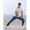 imageTBMPOY Mens Lightweight Hiking Travel Pants Breathable Athletic Fishing Active Joggers Zipper PocketsA7cool Grey