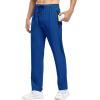 imageTBMPOY Mens Lightweight Hiking Travel Pants Breathable Athletic Fishing Active Joggers Zipper PocketsB9royal Blue