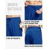 imageTBMPOY Mens Lightweight Hiking Travel Pants Breathable Athletic Fishing Active Joggers Zipper PocketsB9royal Blue