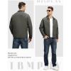 imageTBMPOY Mens Lightweight Jackets Casual Windbreaker Stylish Light Fall Spring Golf Work Dress BusinessCharcoal Gray