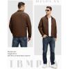 imageTBMPOY Mens Lightweight Jackets Casual Windbreaker Stylish Light Fall Spring Golf Work Dress BusinessCoffee