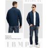imageTBMPOY Mens Lightweight Jackets Casual Windbreaker Stylish Light Fall Spring Golf Work Dress BusinessDeep Blue