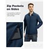 imageTBMPOY Mens Lightweight Jackets Casual Windbreaker Stylish Light Fall Spring Golf Work Dress BusinessDeep Blue