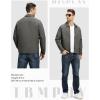 imageTBMPOY Mens Lightweight Jackets Casual Windbreaker Stylish Light Fall Spring Golf Work Dress BusinessDeep Gray