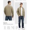 imageTBMPOY Mens Lightweight Jackets Casual Windbreaker Stylish Light Fall Spring Golf Work Dress BusinessKhaki