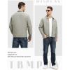 imageTBMPOY Mens Lightweight Jackets Casual Windbreaker Stylish Light Fall Spring Golf Work Dress BusinessLight Gray