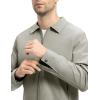 imageTBMPOY Mens Lightweight Jackets Casual Windbreaker Stylish Light Fall Spring Golf Work Dress BusinessLight Gray